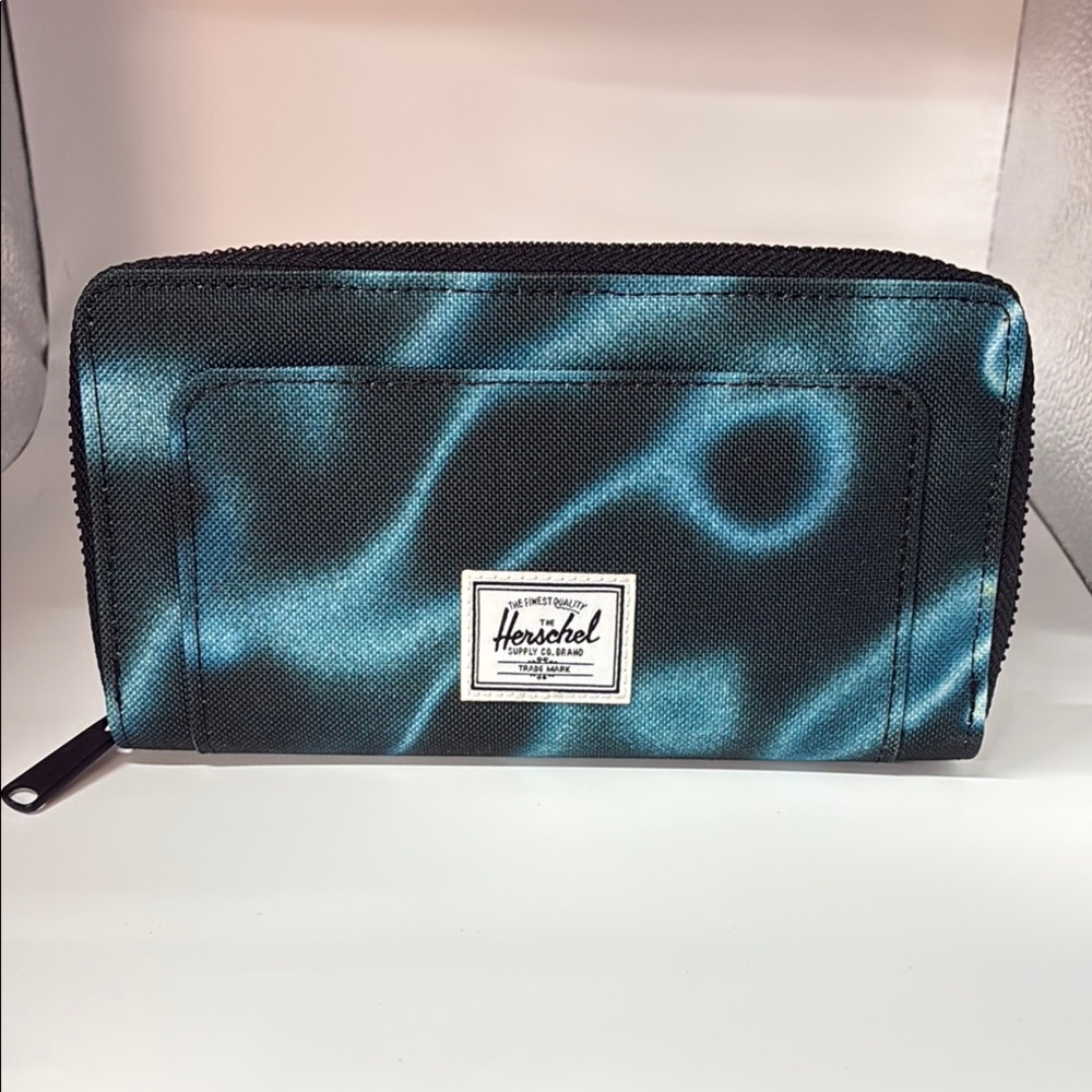 Herschel Supply Company Black and Blue Swirl Wallet